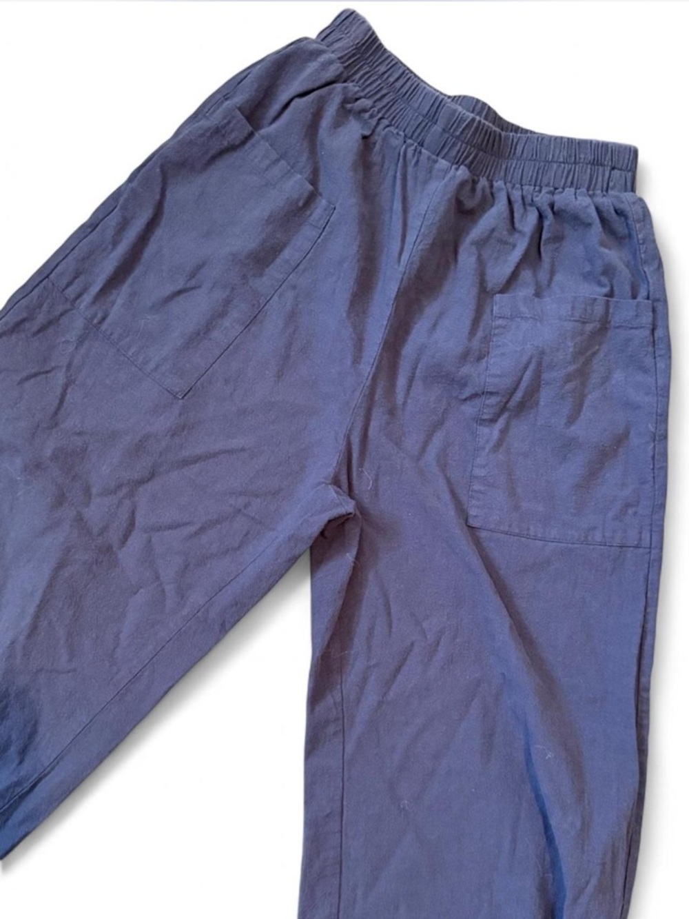 Cupshe Navy Wide Leg Drawstring Pants - Picture 5 of 5
